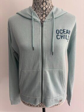 NWT - Mint Green Ocean Child Zipper Hoodie - Small